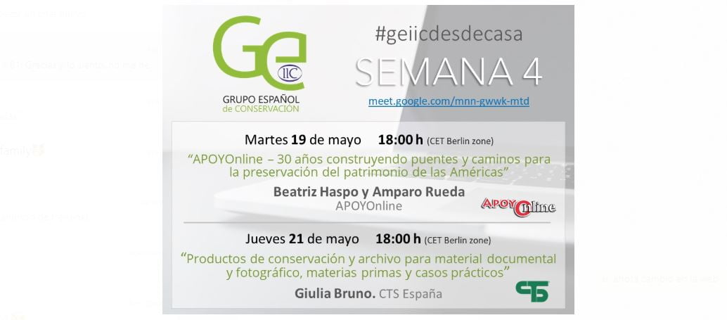 GEIIC desde casa. APOYOnline y Giulia Bruno (CTS) p.